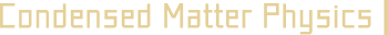 Condensed Matter Physics